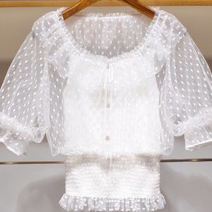 Lantern Sleeve lace shirt